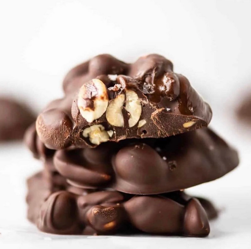 Chocolate Peanut Butter Nutty Clusters