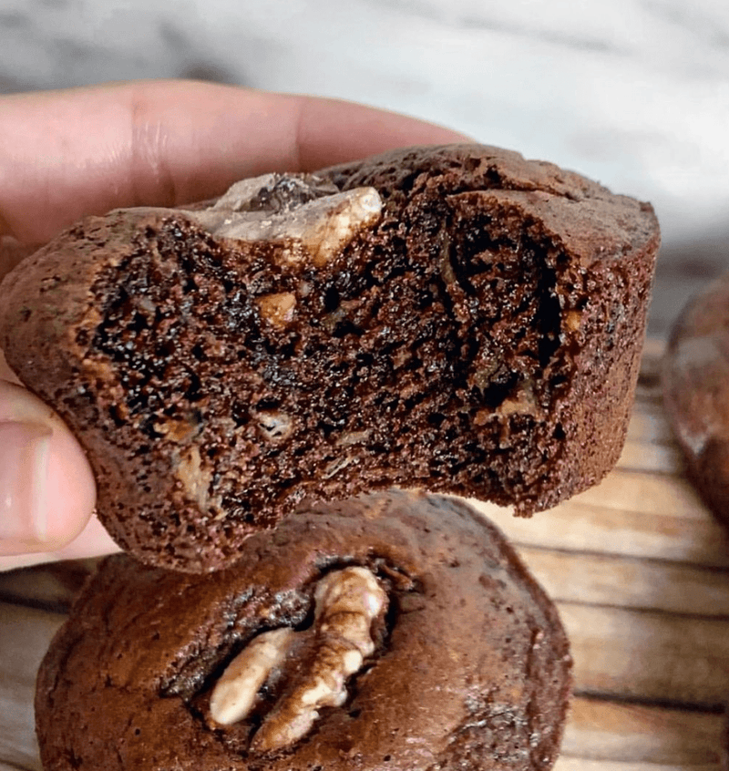 Zucchini Chocolate Muffins - Nuts About Life