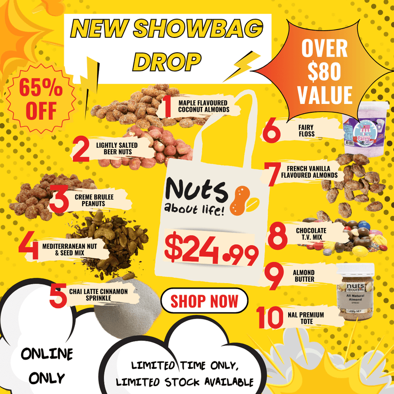Nuts About Life Savings Spectacular Showbag - Nuts About LifeSHOW2000Nuts About Life