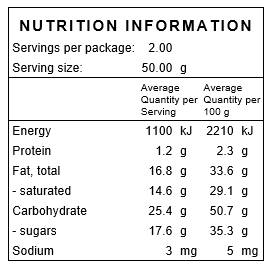 Banana Chips Nutritional Information