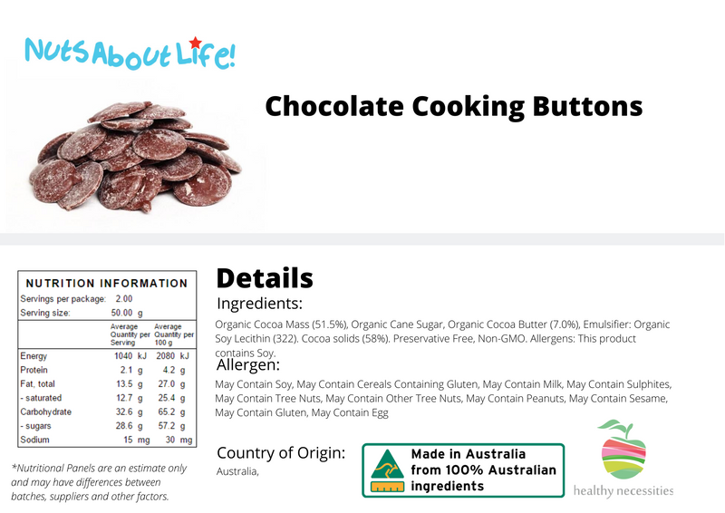 Chocolate Cooking Buttons