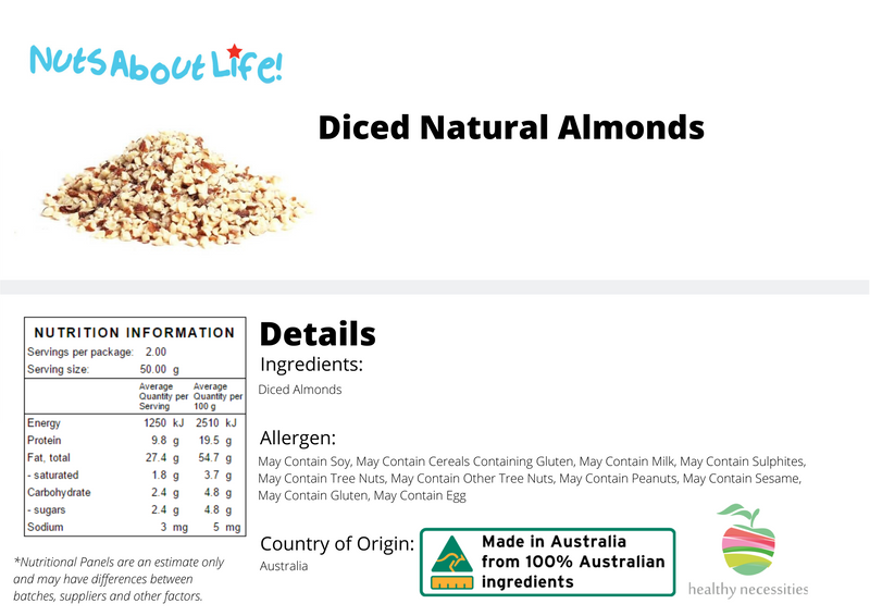 Diced Natural Almonds
