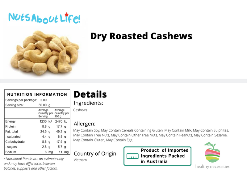 Dry Roasted Cashews