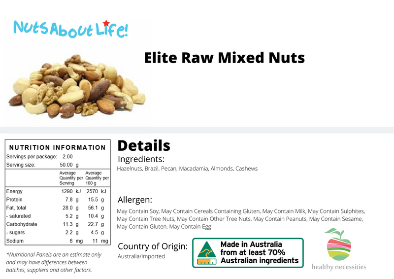 Elite Raw Mixed Nuts