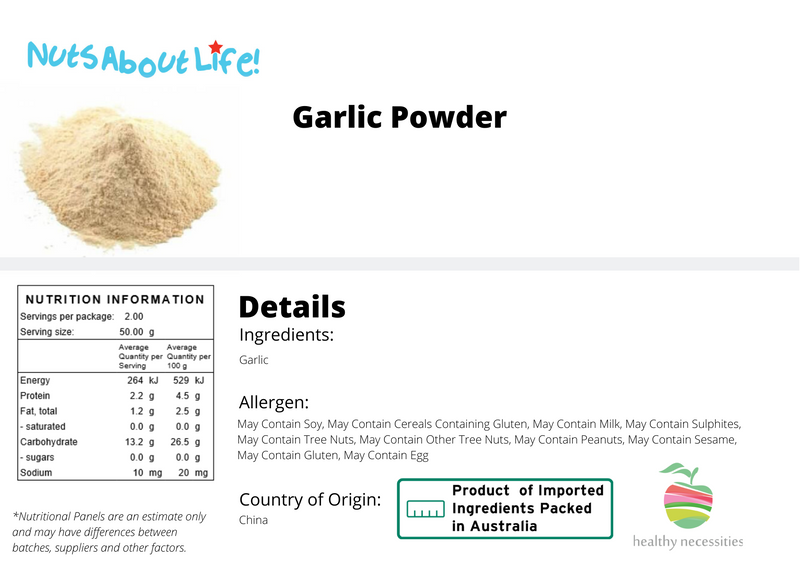Garlic Powder Nutrition