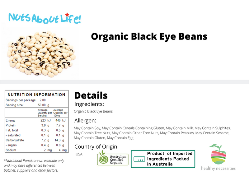 Organic Black Eye Beans
