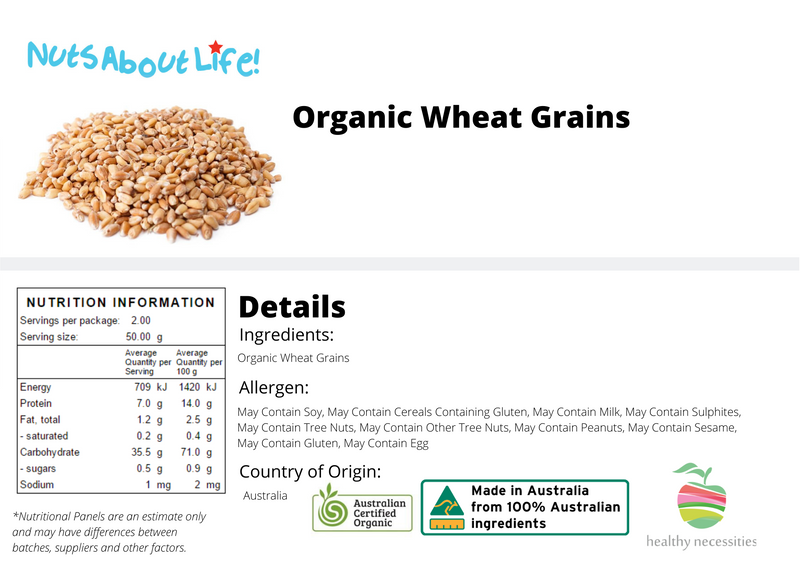 Organic Wheat Grains