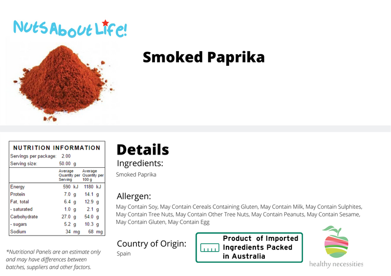Smoked Paprika Nutritional Information