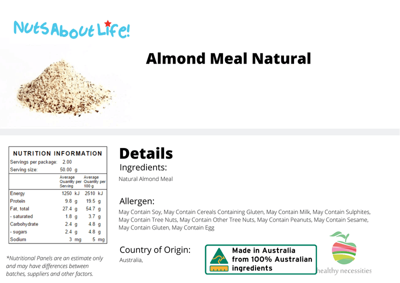 Almond Meal Natural (Almond Flour) - Nuts About LifeAMN5469Nuts About Life