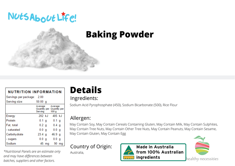 Baking Powder - Nuts About LifeBP6969Nuts About Life