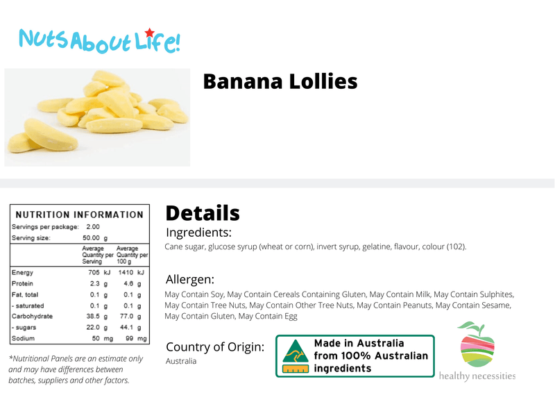 Banana Lollies - Nuts About LifeBL4057Nuts About Life