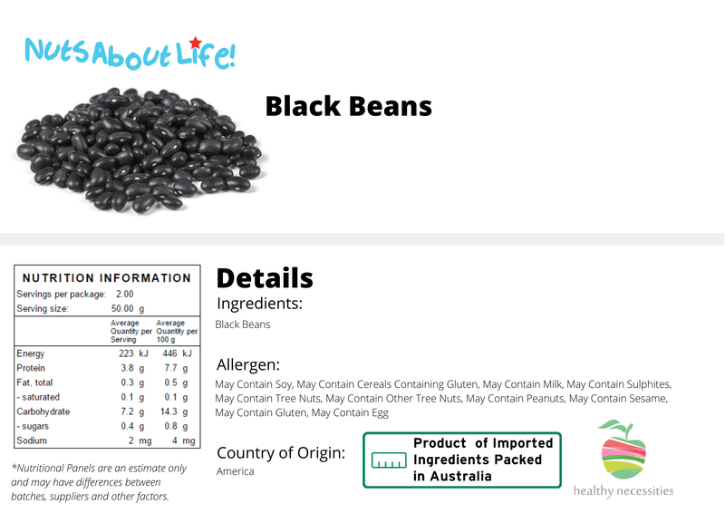 Black Beans - Nuts About LifeBBEAN774Nuts About Life