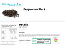 Black Peppercorns - Nuts About LifeBPEP7003Nuts About Life