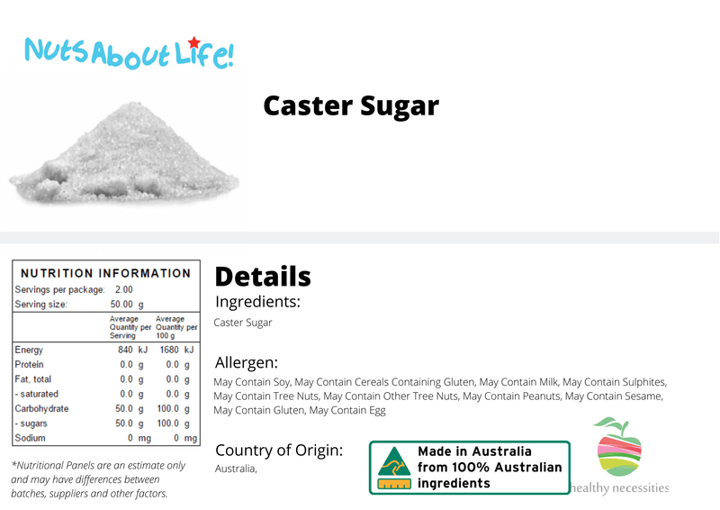 Caster Sugar - Nuts About LifeCS7515Nuts About Life