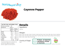 Cayenne Pepper - Nuts About LifeCAY8306Nuts About Life
