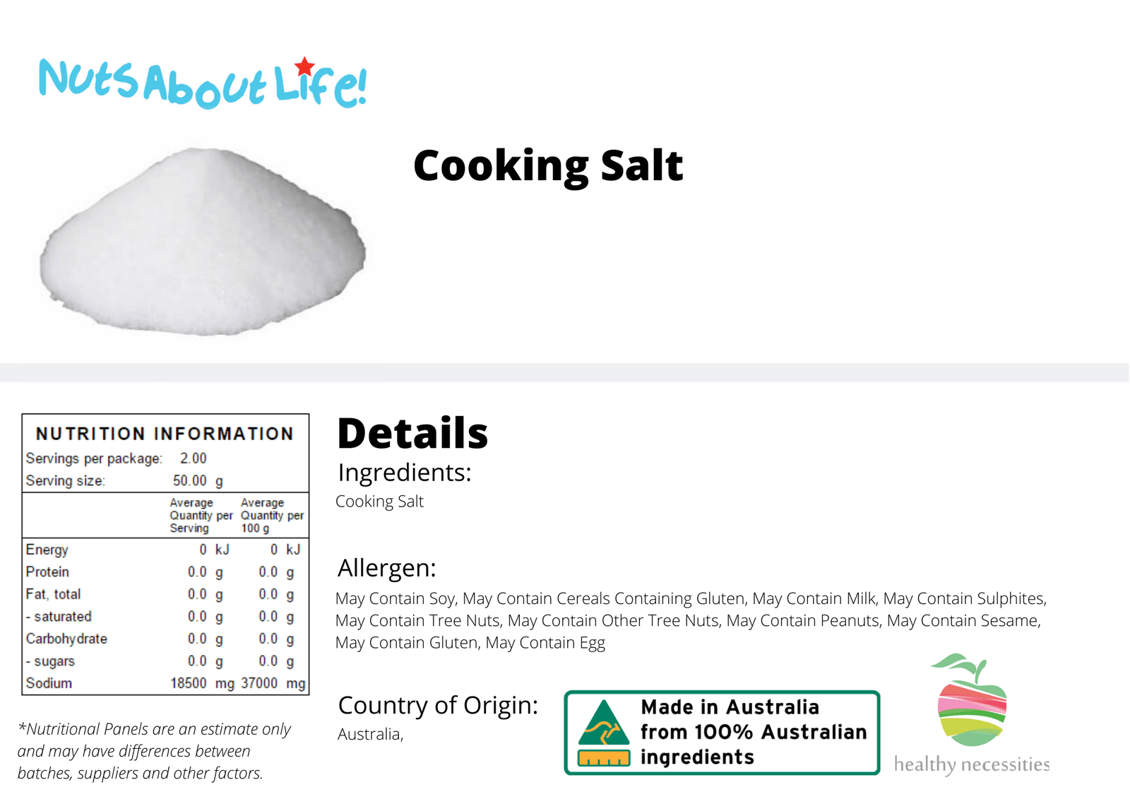 Cooks Science Salt Cooking Salt