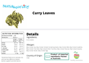 Curry Leaves - Nuts About LifeCURL9280Nuts About Life