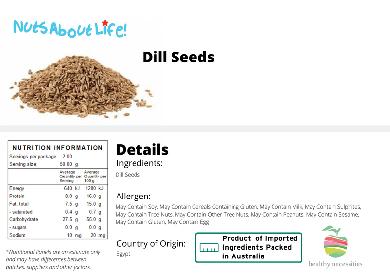 Dill Seeds - Nuts About LifeDILL7590Nuts About Life
