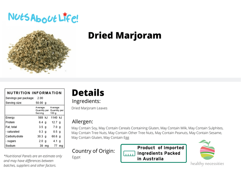 Dried Marjoram - Nuts About LifeMARJ3219Nuts About Life