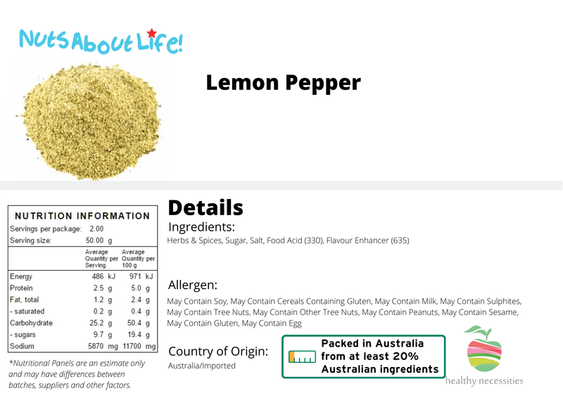Lemon Pepper - Nuts About LifeLEMP8429Nuts About Life