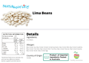 Lima Beans - Nuts About LifeLIMA996Nuts About Life