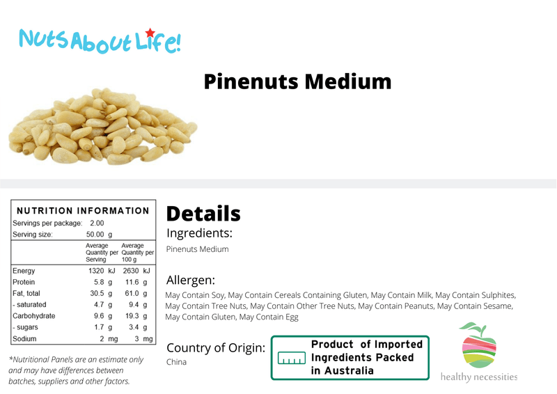 Medium Pinenuts - Nuts About LifePINM4124Nuts About Life