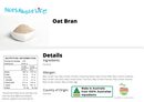 Natural Oat Bran - Nuts About LifeNOB6723Nuts About Life