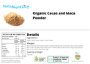 Organic Cacao and Maca Powder - Nuts About LifeORGCAM5626Nuts About Life