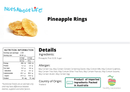 Pineapple Rings - Nuts About LifePINER8344Nuts About Life