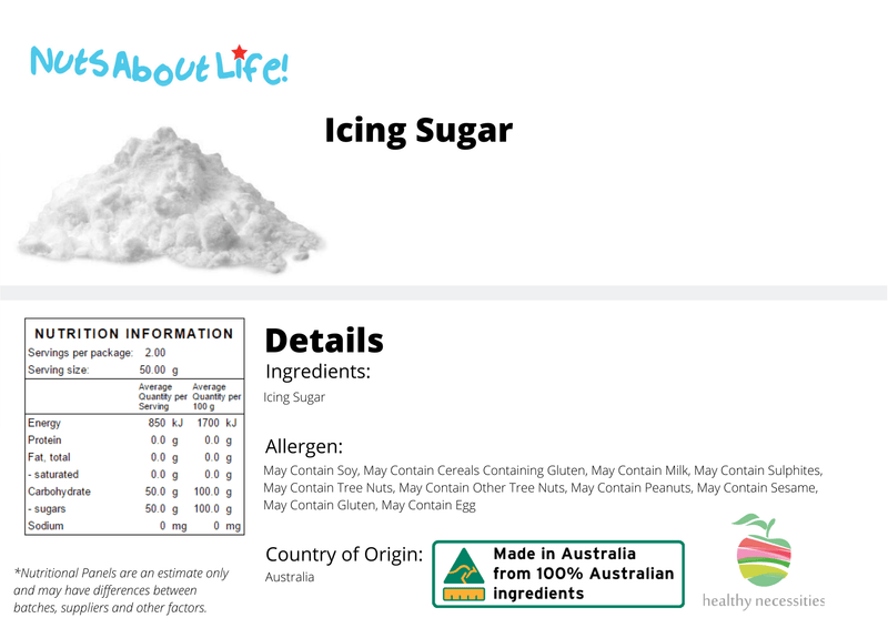 Pure Icing Sugar - Nuts About LifeICIS8887Nuts About Life