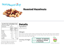 Roasted Hazelnuts - Nuts About LifeHAZR3882Nuts About Life