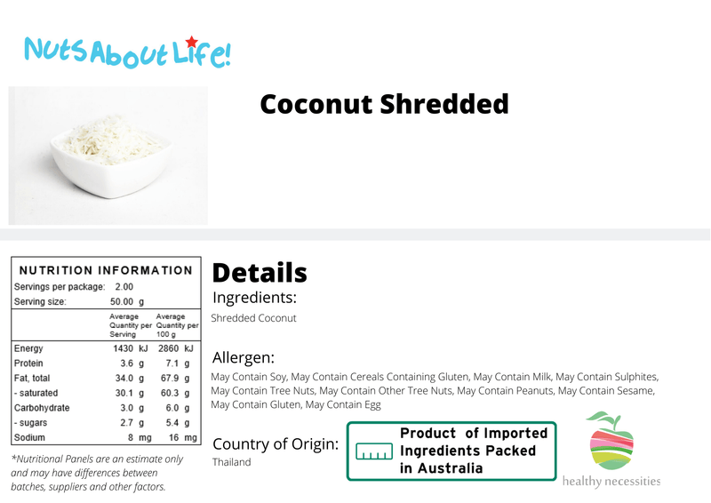 Shredded Coconut - Nuts About LifeCOCSH4782Nuts About Life