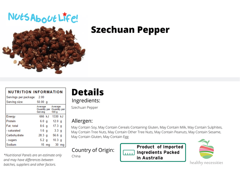 Szechuan Pepper - Nuts About LifeSZEP5893Nuts About Life