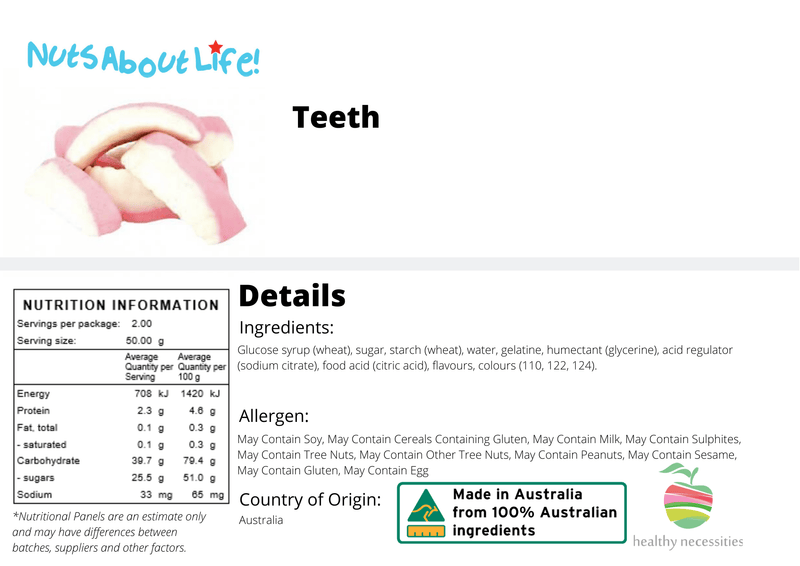 Teeth - Nuts About LifeTEETH1030Nuts About Life