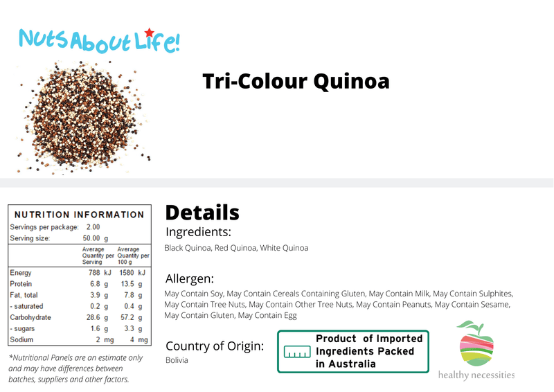 Tri Colour Quinoa - Nuts About LifeTCQ3791Nuts About Life