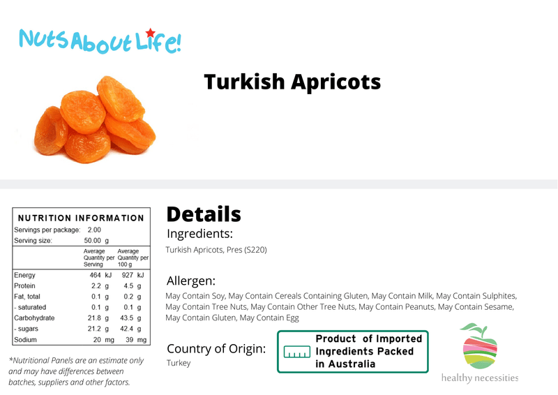 Turkish Apricots - Nuts About LifeTURA1437Nuts About Life