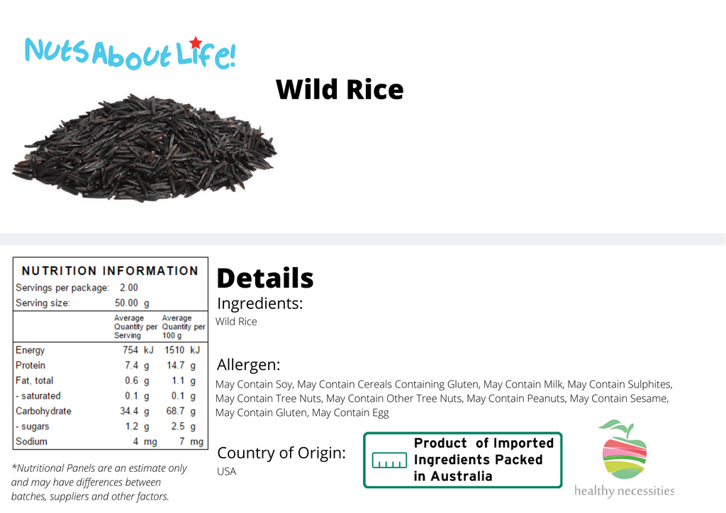 Target Wild Rice Buy Wild Rice Online In Bulk | Nuts About Life Australia